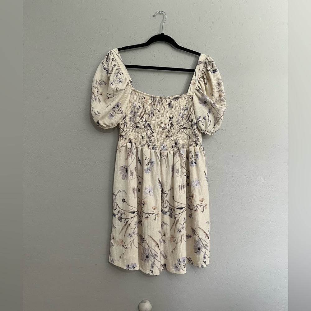 White mini dress